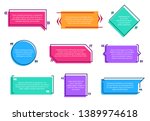 texting boxes. colored quote... | Shutterstock .eps vector #1389974618
