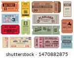 retro tickets. vintage cinema... | Shutterstock .eps vector #1470882875