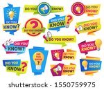 do you know. label sticker with ... | Shutterstock .eps vector #1550759975