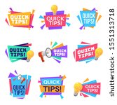 quick tip. helpful tricks and... | Shutterstock .eps vector #1551313718