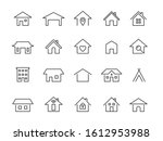 home line icons. modern outline ... | Shutterstock .eps vector #1612953988