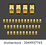gold locks combination.... | Shutterstock .eps vector #2044937765