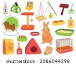 pets care tools. different... | Shutterstock .eps vector #2086044298