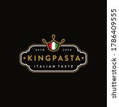 King Pasta Logo Icon Vector...