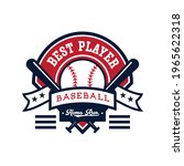 college baseball team emblem... | Shutterstock .eps vector #1965622318