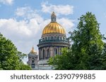 Close up view of golden dome of ...