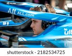 Small photo of LE CASTELLET, FRANCE - July 22, 2022: Oscar Piastri at round 12 of the 2022 FIA Formula 1 championship taking place at the Circuit Paul Ricard in Le Castellet France