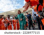 Small photo of ABU DHABI, UNITED ARAB EMIRATES - November 20, 2022: Sebastian Vettel, from Germany competes for Aston Martin F1 . Race day, round 22 of the 2022 F1 championship.