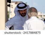 Small photo of ABU DHABI, UNITED ARAB EMIRATES - November 24, 2023: Mohammed bin Sulayem, President of the FIA at round 23 of the 2023 FIA Formula 1 championship taking place at the Yas Marina