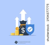 income protection concept with... | Shutterstock .eps vector #1934377775