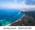 Small photo of Selong belanak beach view from Serangan, Central Lombok