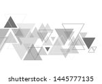 vector geometric triangle... | Shutterstock .eps vector #1445777135