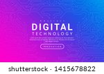 digital technology banner pink... | Shutterstock .eps vector #1415678822