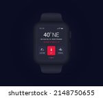 smartwatch compass app ui ux... | Shutterstock .eps vector #2148750655