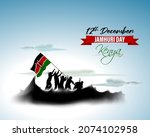 vector illustration for Kenya jamhuri day means republic day.