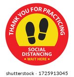 social distancing  maintain... | Shutterstock .eps vector #1725913045