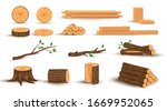 Collection Of Wooden Logs  Tree ...