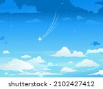 vector illustration of cloudy... | Shutterstock .eps vector #2102427412