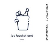 linear ice bucket and bottle... | Shutterstock .eps vector #1296269035
