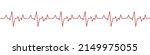 abstract heartbeat line icon on ... | Shutterstock .eps vector #2149975055