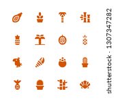 exotic icon set. collection of... | Shutterstock .eps vector #1307347282