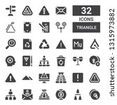 triangle icon set. collection... | Shutterstock .eps vector #1315973882