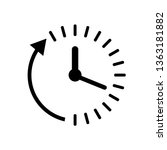 Clock Countdown Icon In Flat...