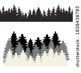 forest icon vector set. hike... | Shutterstock .eps vector #1838438785
