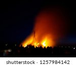 Small photo of "Biikebrennen" (bonfire) at the north sea coast in Sankt Peter-Ording