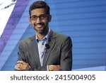 Small photo of Google and Alphabet Inc CEO Sundar Pichai, Google chief executive officer Sundar Pichai. New York, US - 19 Jan 2023