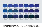 dark blue color code guide... | Shutterstock .eps vector #2070409958