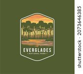 everglades national park emblem ... | Shutterstock .eps vector #2073646385