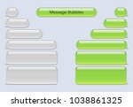 short message service bubbles | Shutterstock .eps vector #1038861325