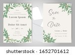 greenery wedding invitation... | Shutterstock .eps vector #1652701612