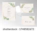 elegant wedding invitation card ... | Shutterstock .eps vector #1748582672