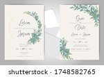 elegant wedding invitation card ... | Shutterstock .eps vector #1748582765