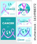 world cancer day awareness post ... | Shutterstock .eps vector #1614988372