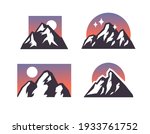 hand drawn mountain isolated.... | Shutterstock .eps vector #1933761752