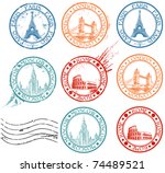 City Stamps Collection With...