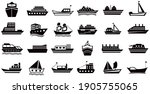 Set Of Ships Icons  Boats...