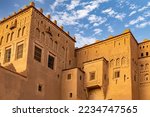 beautiful historic city of morocco in the atlas mountains