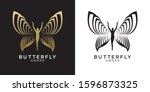 woman butterfly tribal logo... | Shutterstock .eps vector #1596873325