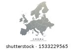europe map. world map. european ... | Shutterstock .eps vector #1533229565
