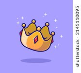 floating crown cartoon vector... | Shutterstock .eps vector #2145110095