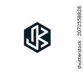 jk logo design vector. monogram ... | Shutterstock .eps vector #2072558828