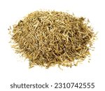 Small photo of Dried Centaury Leaves - Milled Bitter Substance isolated on white Background