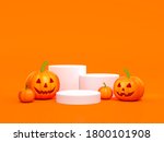 halloween pumpkin with white... | Shutterstock . vector #1800101908