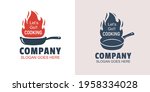 vintage retro hot cook logos of ... | Shutterstock .eps vector #1958334028