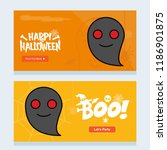 happy halloween invitation... | Shutterstock .eps vector #1186901875