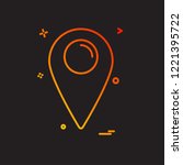 navigation icon design vector | Shutterstock .eps vector #1221395722